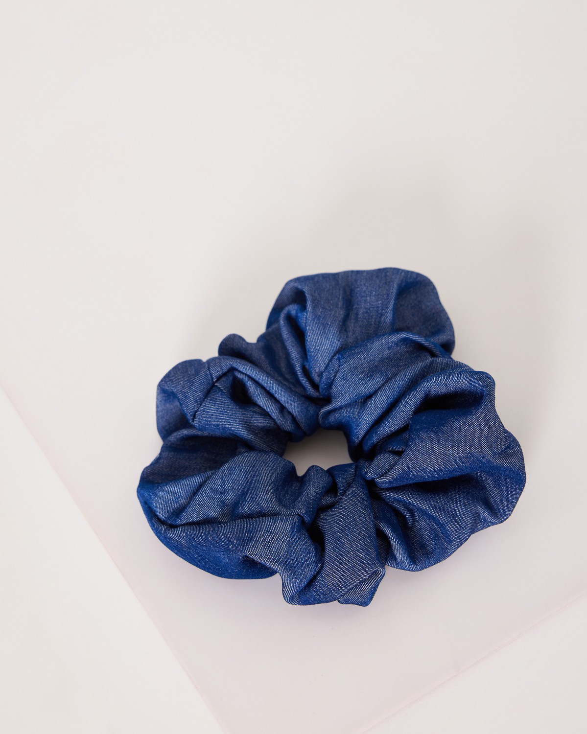 Scrunchie Με Όψη Denim