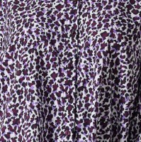 Πουκάμισο Με Καμπάνα Μανίκι Animal Print Λιλά