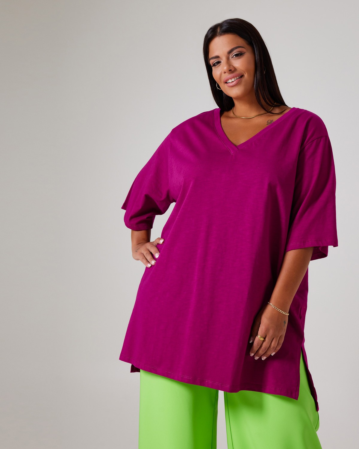 Τ-Shirt Oversized Magenta