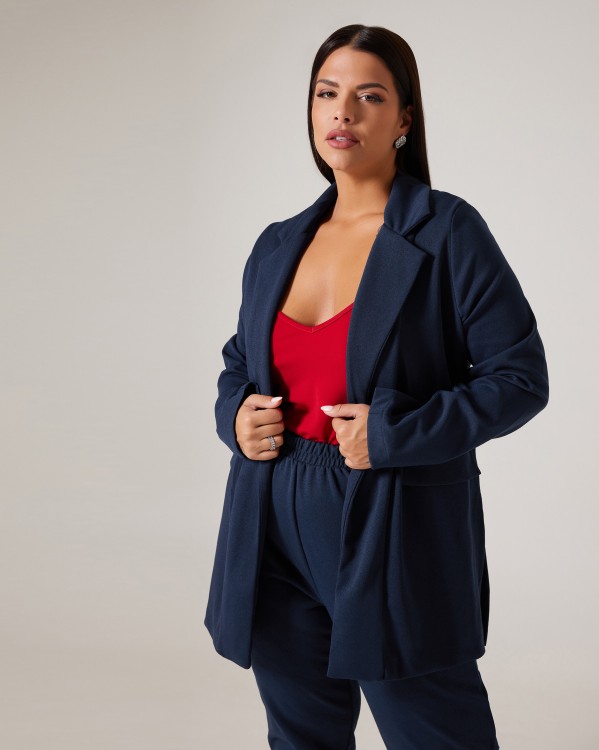 Blazer Κρεπ Dark Blue